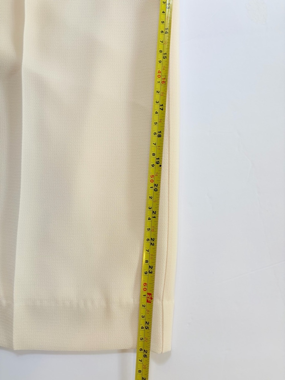 Christian Lacroix Cream Wide Leg Trouser Women M High Rise Elastic Waist Pants - Picture 14 of 15